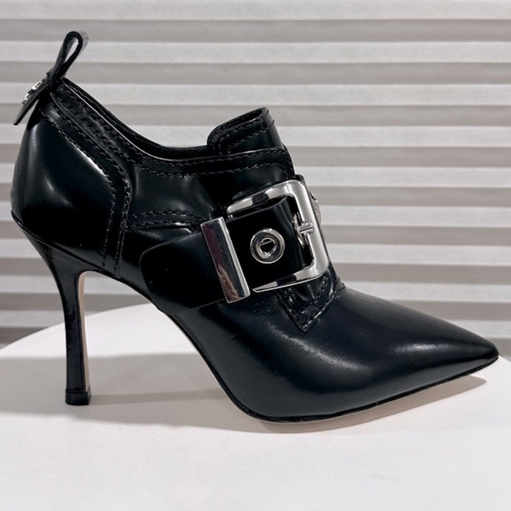 🌹LARROUDE🌹 Stewart Bootie In Black Leather Size: 6.5 - Picture 4 of 14